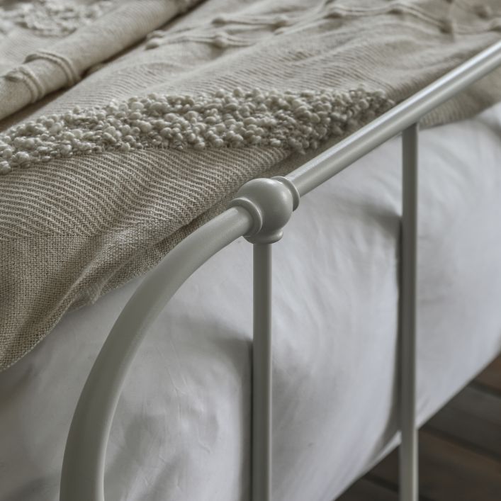 Salta Double Bed - White