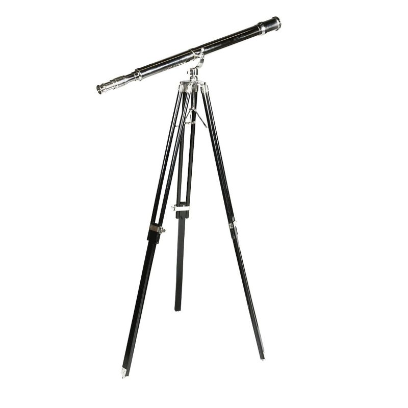 Black and nickel statement telescope