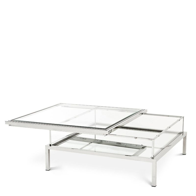 Eichholtz Harvey Coffee table Square - Nickel