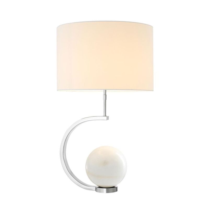 Marble ball base stylish table lamp