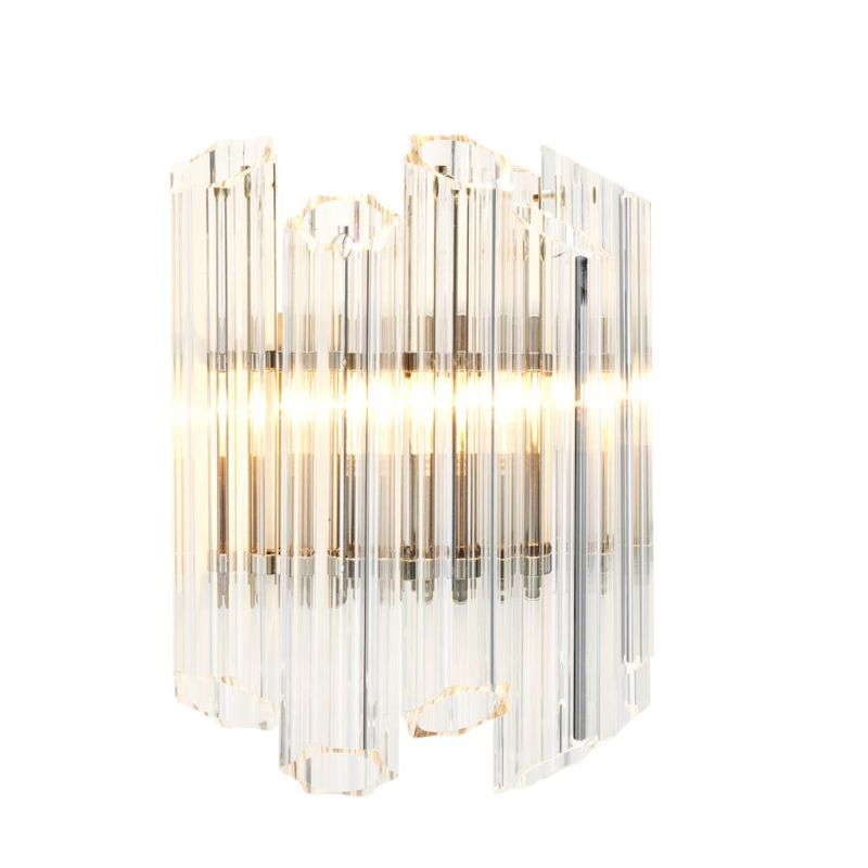 Structural,  glass tube detail statement wall lamp