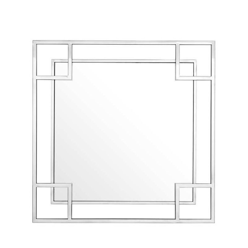Squared silver geometric mirror