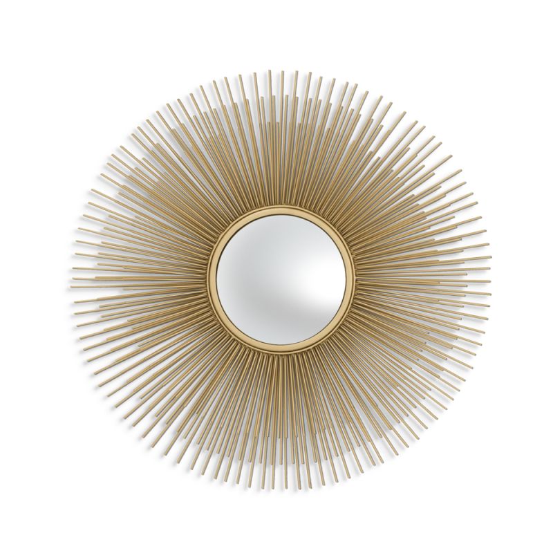 Eichholtz sunburst circular wall mirror in a gold finish