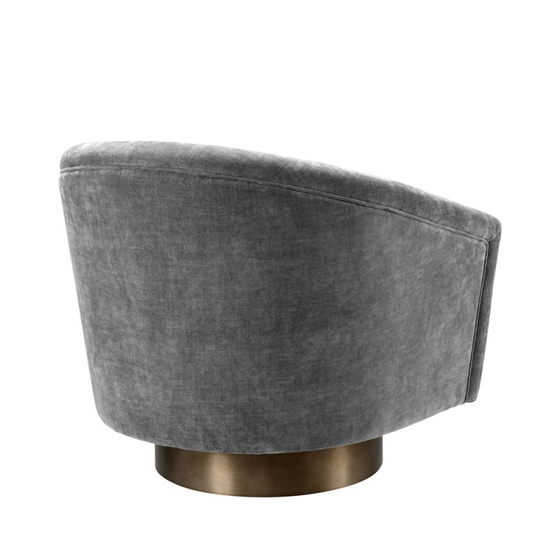 Grey Eichholtz Catene Swivel Chair Eichholtz Sweetpea & Willow
