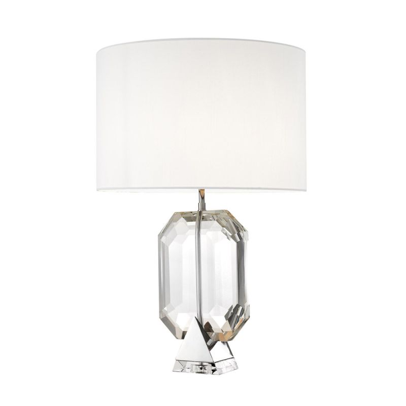 Eichholtz luxury glass table lamp with white shade