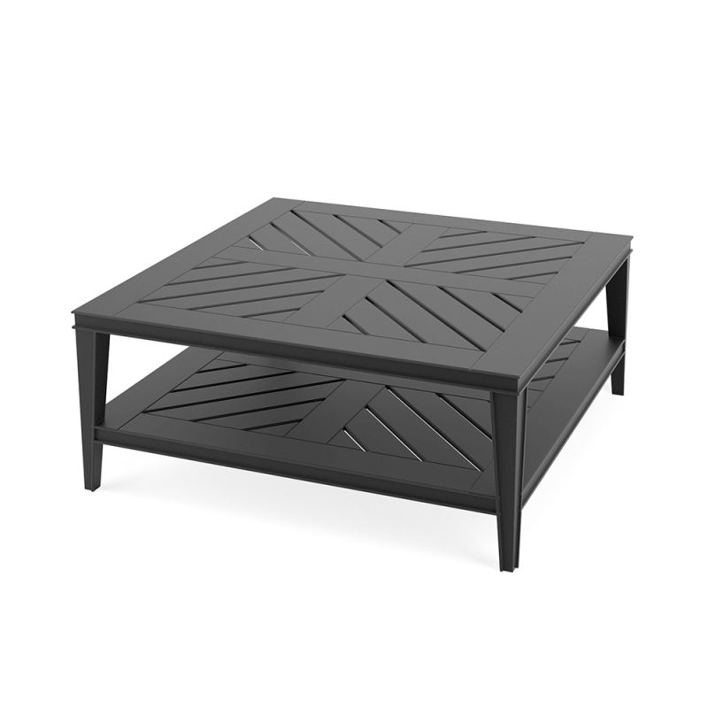 black square outdoor coffee table