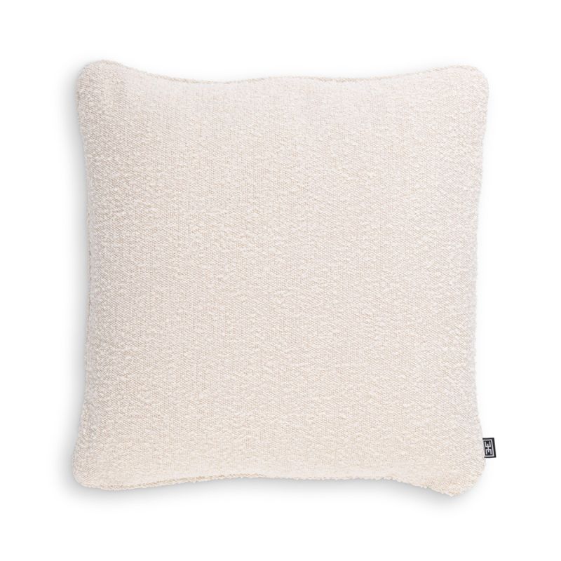 Luxurious cream boucle cushion by Eichholtz