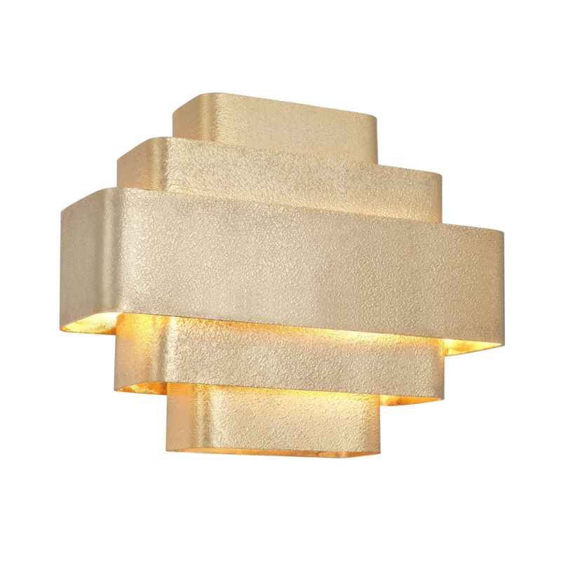 A marvellous golden art deco-inspired wall lamp 