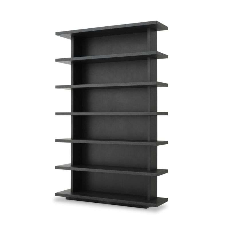 A modern display cabinet from Eichholtz crafted from wood with a black finish 