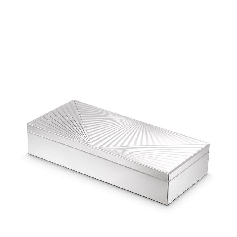 Mirrored Box with engraved geometric design