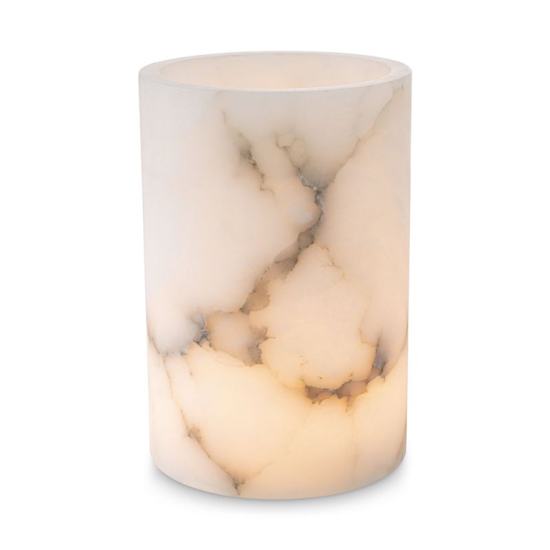 Stunning alabaster hurricane with marble effect