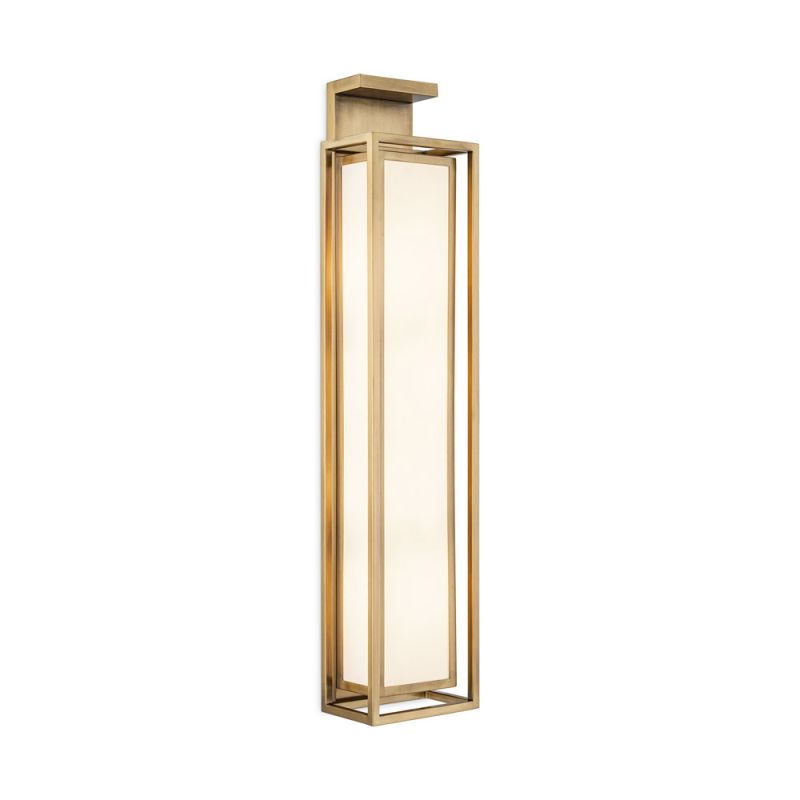 Stunning brushed brass effect wall light