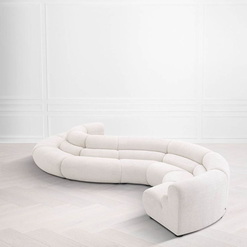 Striking modular sofa in Lyssa Off-White