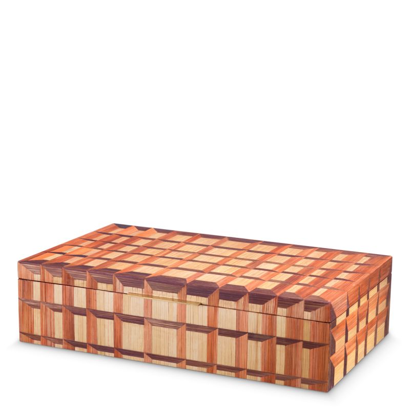 Box in geometric pattern