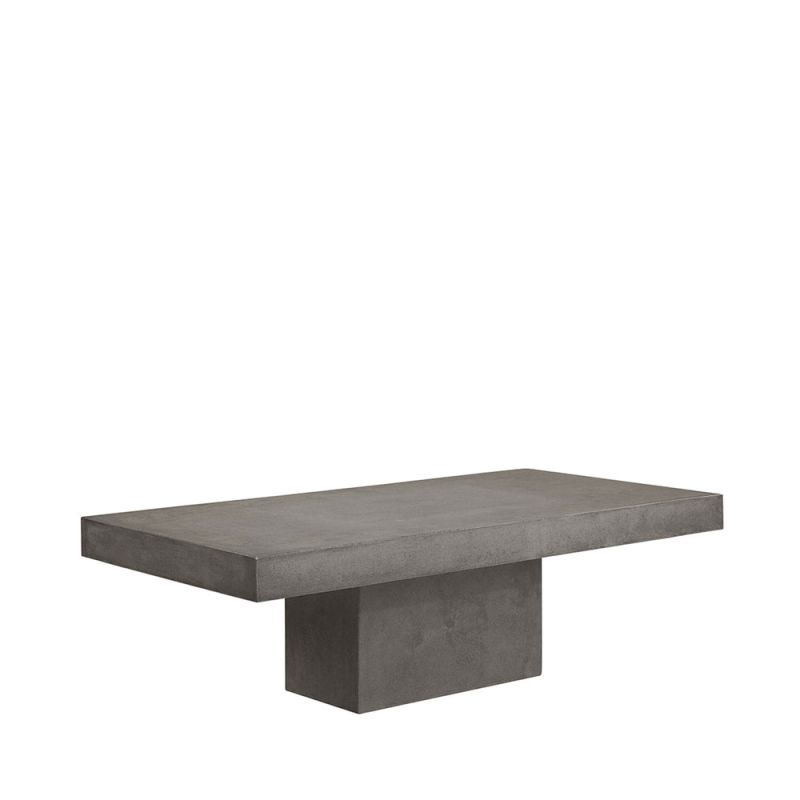Concrete table with plinth base in large