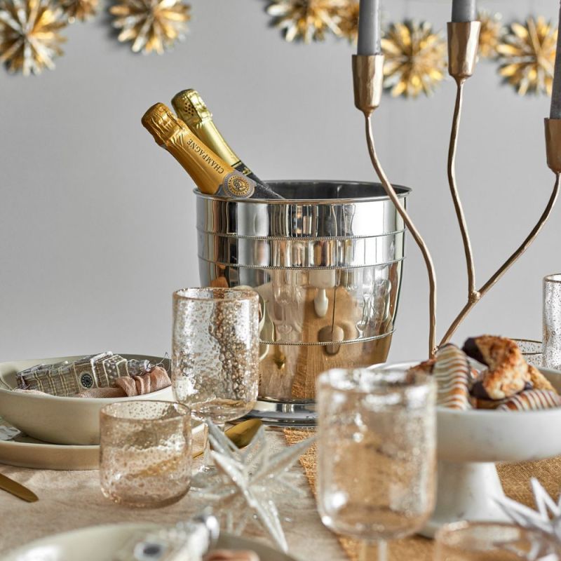 Elegant silver wine cooler