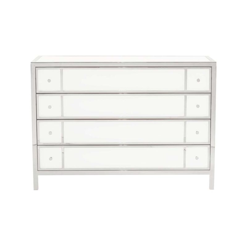 white art deco chest of drawers