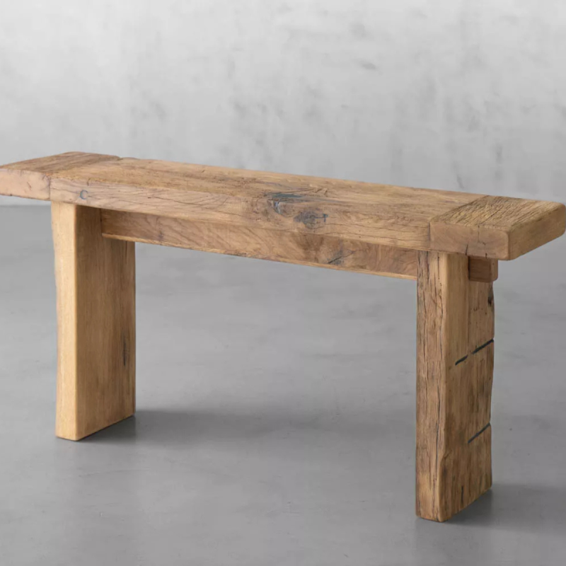 Elevate your space with our Large Reclaimed Oak Console Table, blending rustic charm and modern design for a stunning focal point in any room.