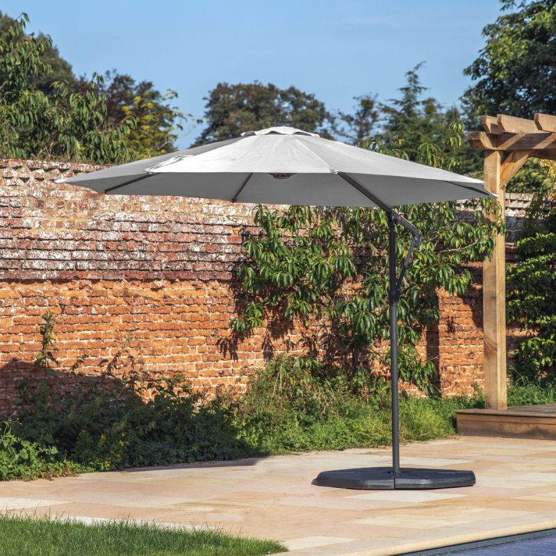 Fornillo Cantilever Parasol - Grey - 3m