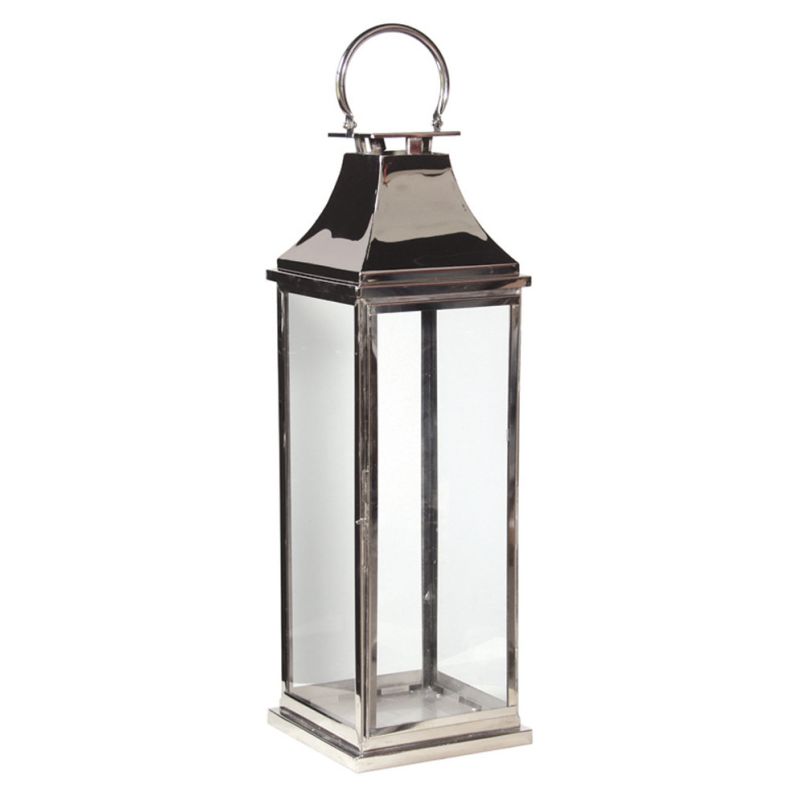 Chrome Standing Lantern