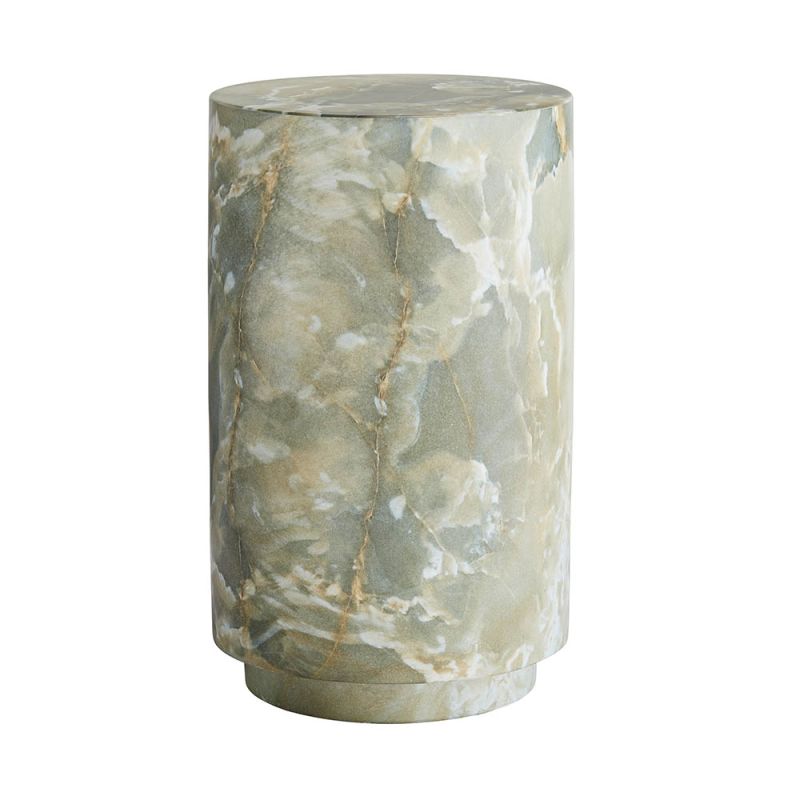 Jade green marble side table