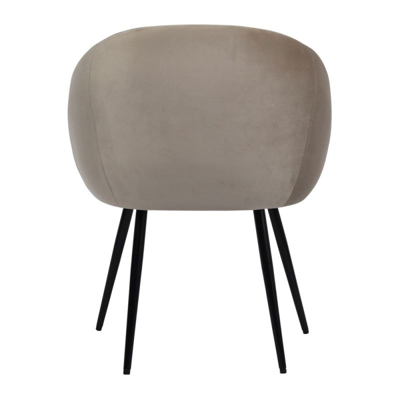 Alberry Dining Chair Smokey Taupe Velvet Dining Chair Sweetpea