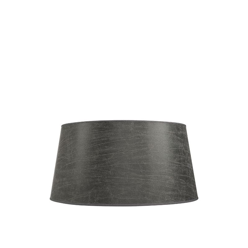 Grey leather lampshade