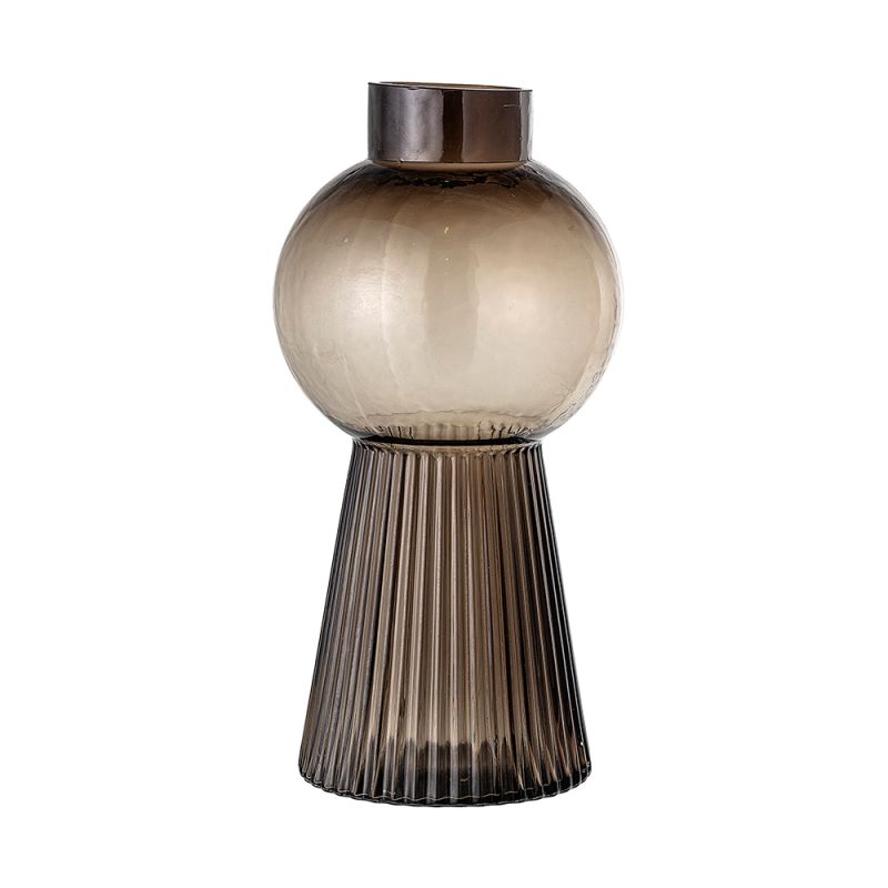 Luxury brown decorative glass vase