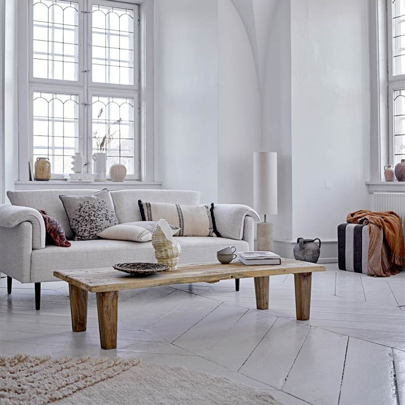 Reclaimed wood natural coffee table