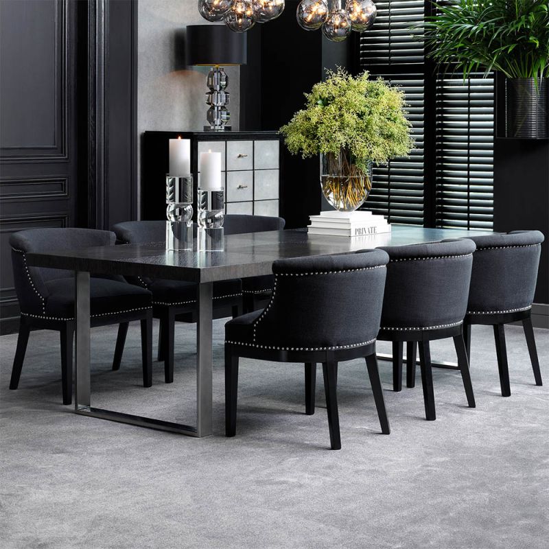 Bold and elegant rectangular dining table