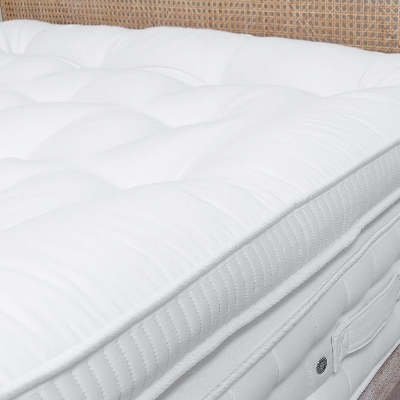 Plush luxury mattress with fluffy pillow topper