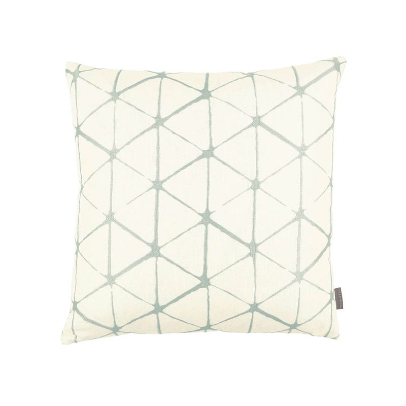 Charming geometric pattern cushion in pastel neutral finishes