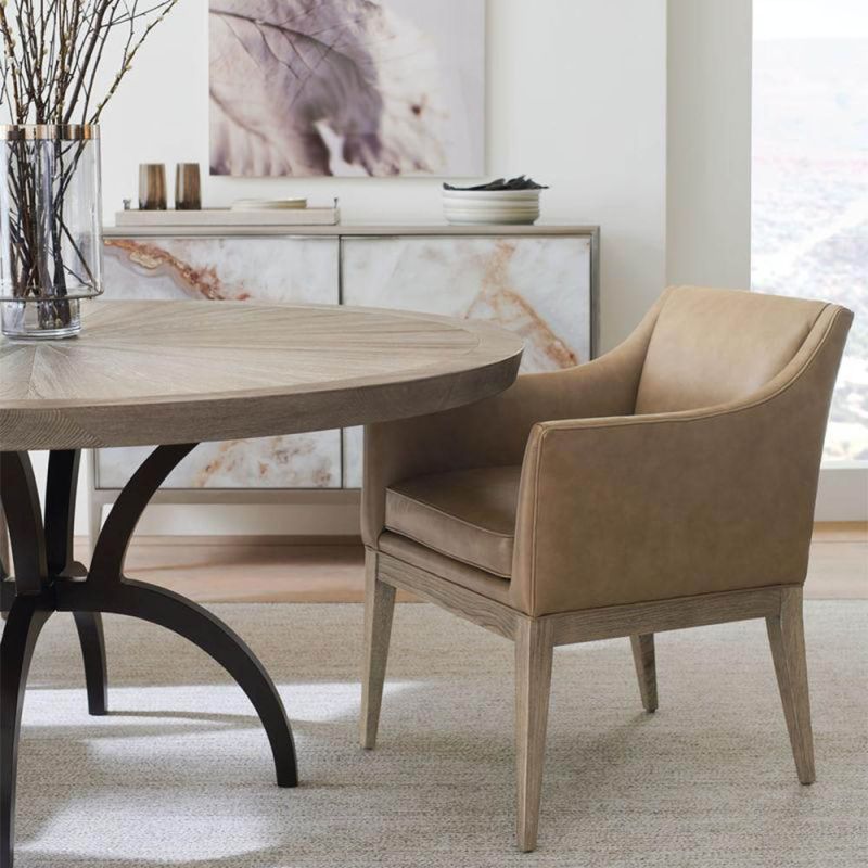 Elegant mid-century modern style dining armchair