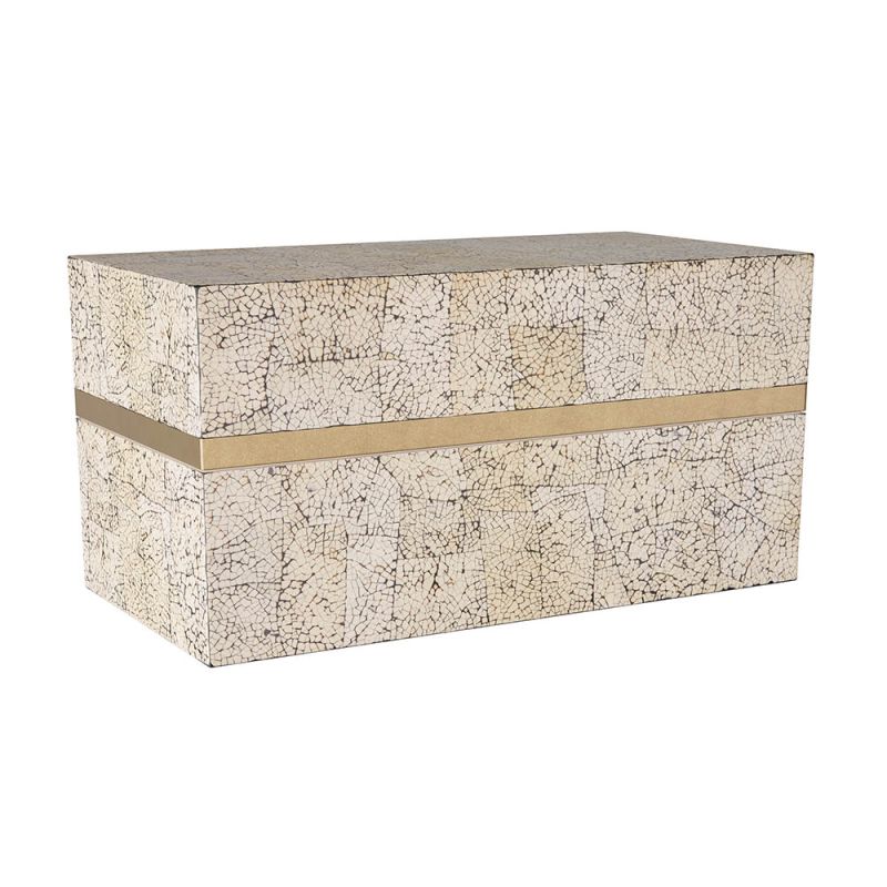 Beige fragmented effect storage box