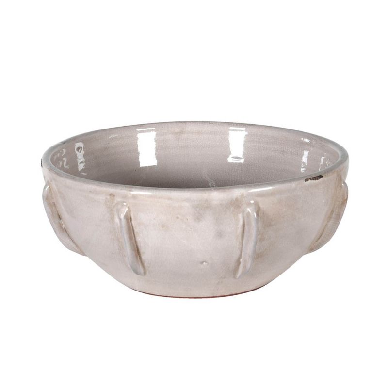 Charming bowl with distressed finish and natural colour 