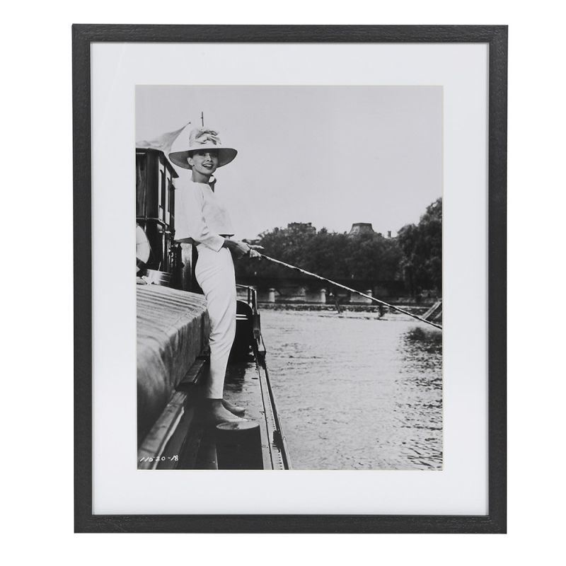 Print of Audrey Hepburn fishing