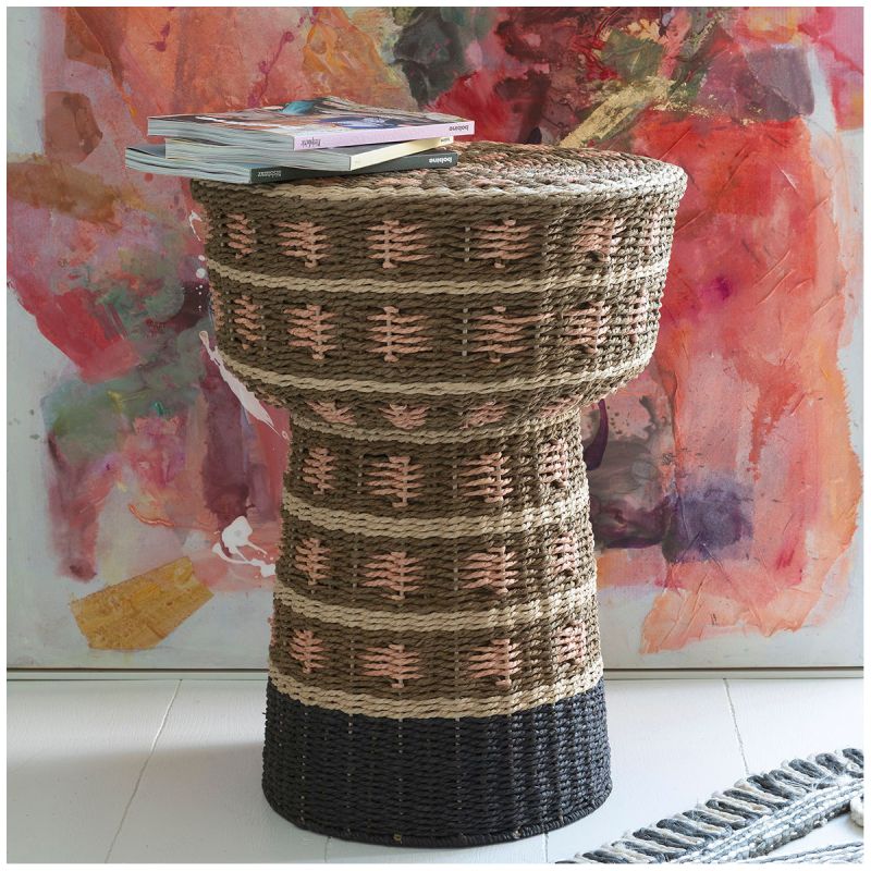 Jaya Side Table - Yellow & Black