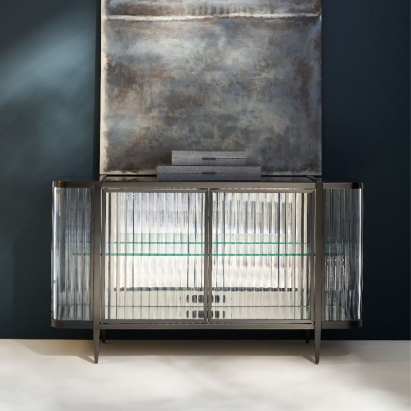 Discover the exquisite Bellagio Cabinet in dark finish by Caracole. Elevate your space with its elegant design and functional storage solutions.