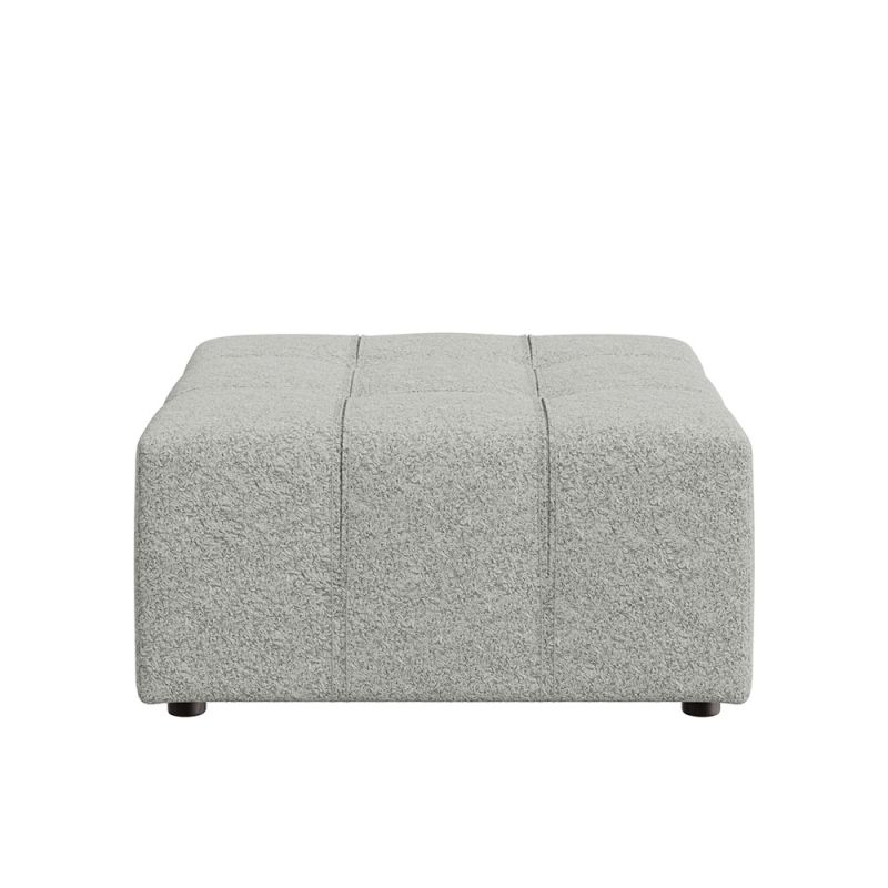 A luxury stool by Dome Deco with a bespoke upholstery and quilted-stitched finish