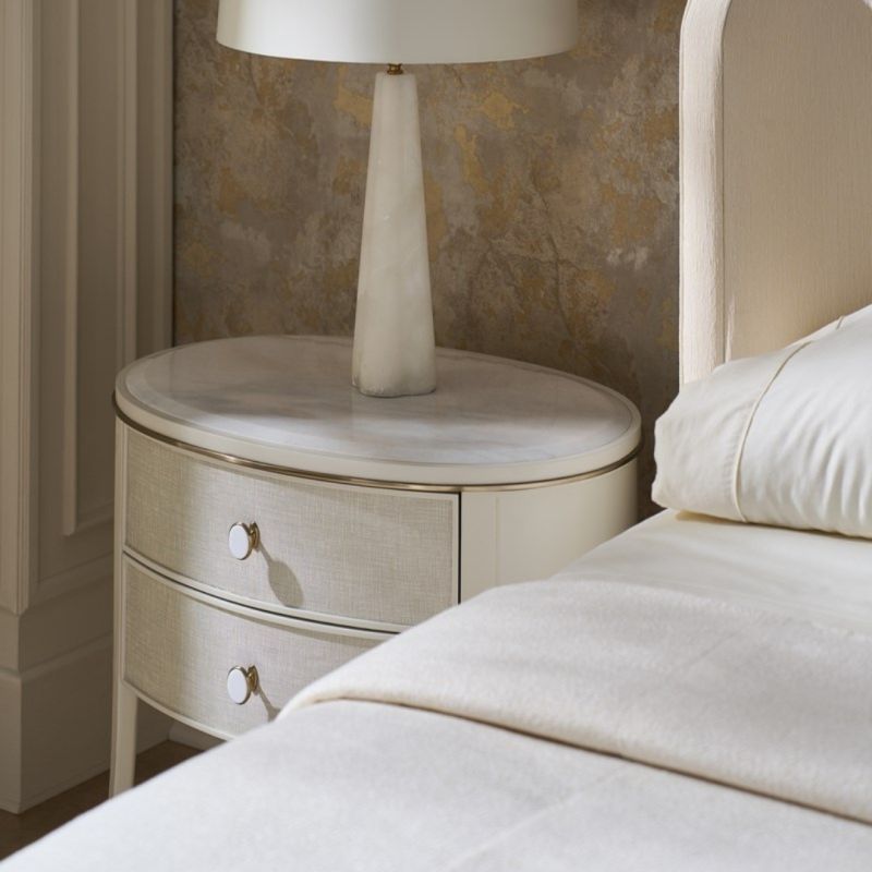 Discover the elegant Bruges Bedside Table by Caracole, featuring a chic design and functionality, perfect for enhancing your bedroom decor.