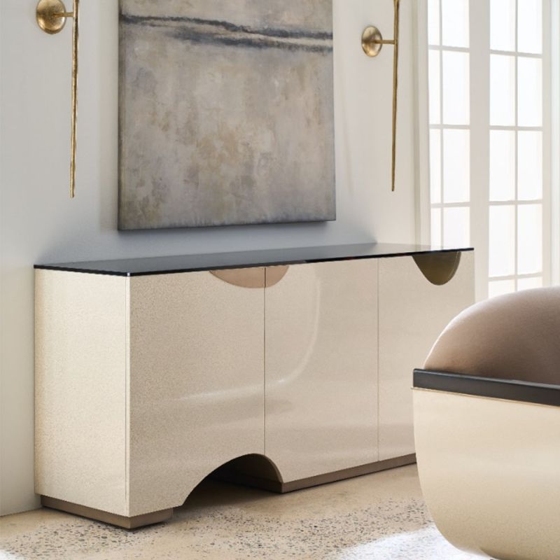 Discover the Chasm Media Cabinet by Caracole, a stylish blend of functionality and design, perfect for modern living spaces. Elevate your home today!