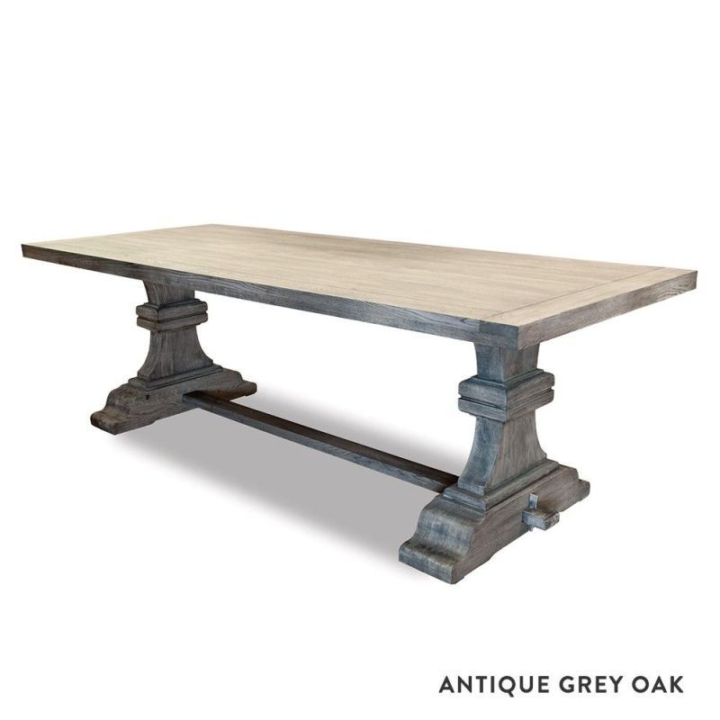 Clearance Cheshire Dining Table in Antique Grey finish 300cm