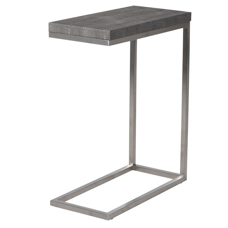 Slim Shagreen Side Table