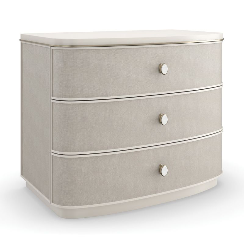 Elevate your bedroom with the Lyon Bedside Table by Caracole, featuring elegant design and functional storage for a stylish touch to your space.