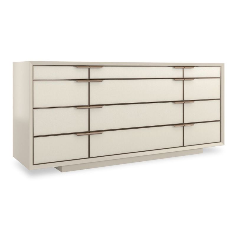 Discover elegance with the Angelica Dresser by Caracole. Featuring a light finish, this stunning piece blends style and functionality for your space.
