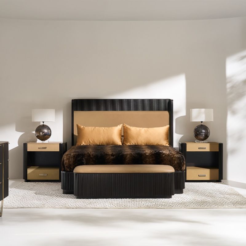 Arabella Bedside Table - Chocolate