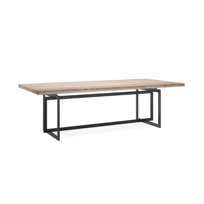 Elevate your dining experience with the Brentel Dining Table. Featuring a stunning bronze and sandstone finish, it's the perfect blend of elegance and style.