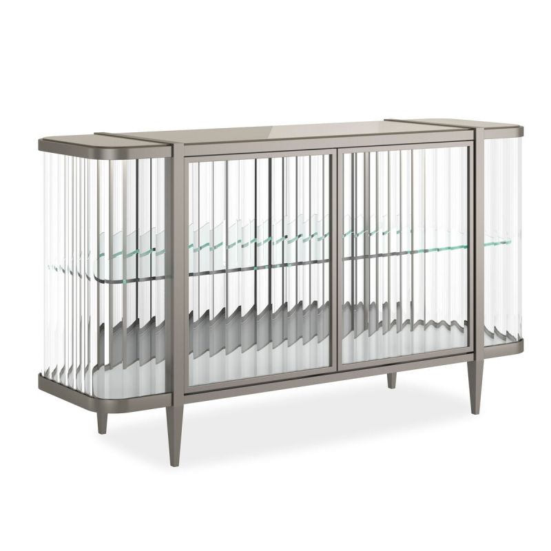 Discover elegance with the Bellagio Cabinet in Chrome by Caracole. A perfect blend of style and functionality for any modern space.