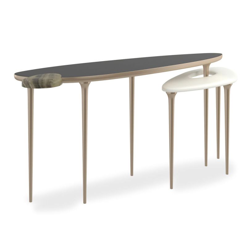 Shop the stylish Echo Console Table by Caracole, featuring elegant design and versatile functionality, perfect for any modern living space.