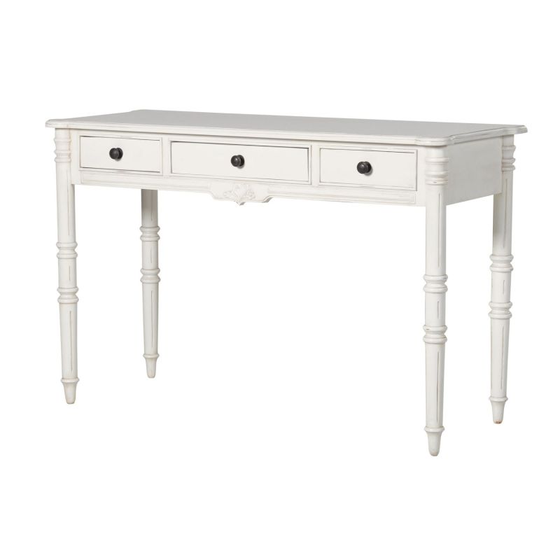 Classical White Turned Dressing Table